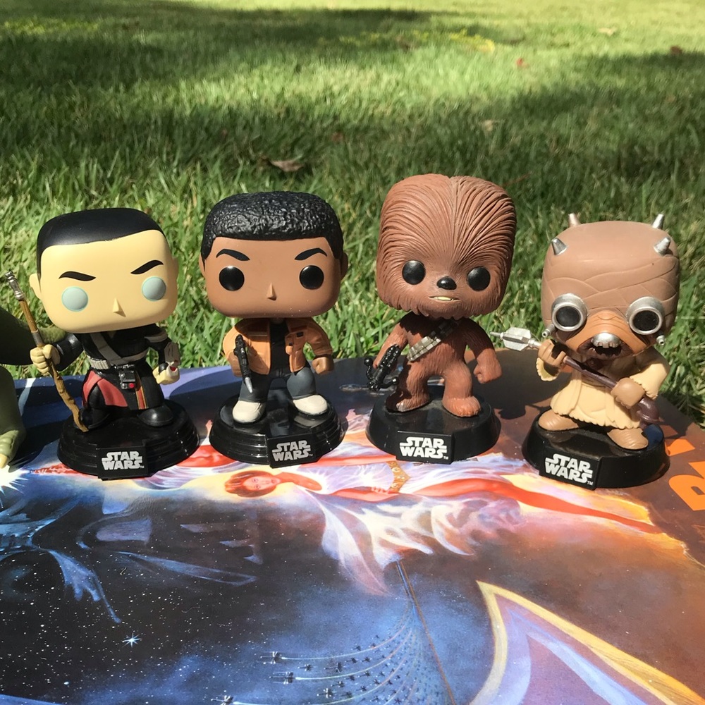 Funko Pop Set Of 4 Starwars Character Bobbleheads